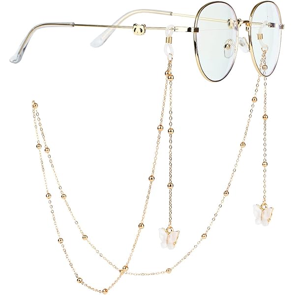 アクセサリー END EYEGLASSES HOLDER CHAIN NECKLACE ChainsProMax Men's Long Eyeglass Chain Necklace with Ends